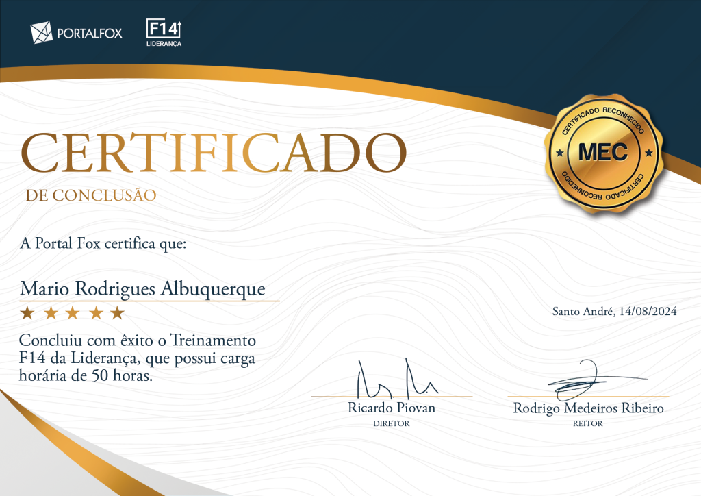 Certificado F14
