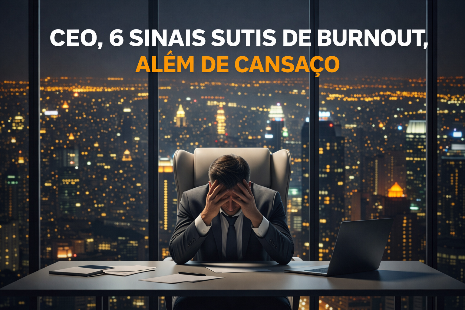 CEO, 6 sinais sutis de burnout, além de cansaço